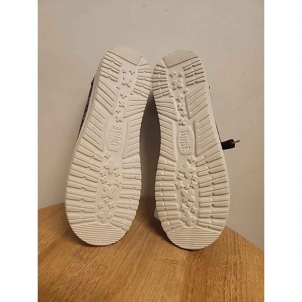 Hey Dude Wendy Winter Ugly Sweater Shoes Womens 7 Navy‎ 43536-4HQ - Picture 6 of 6